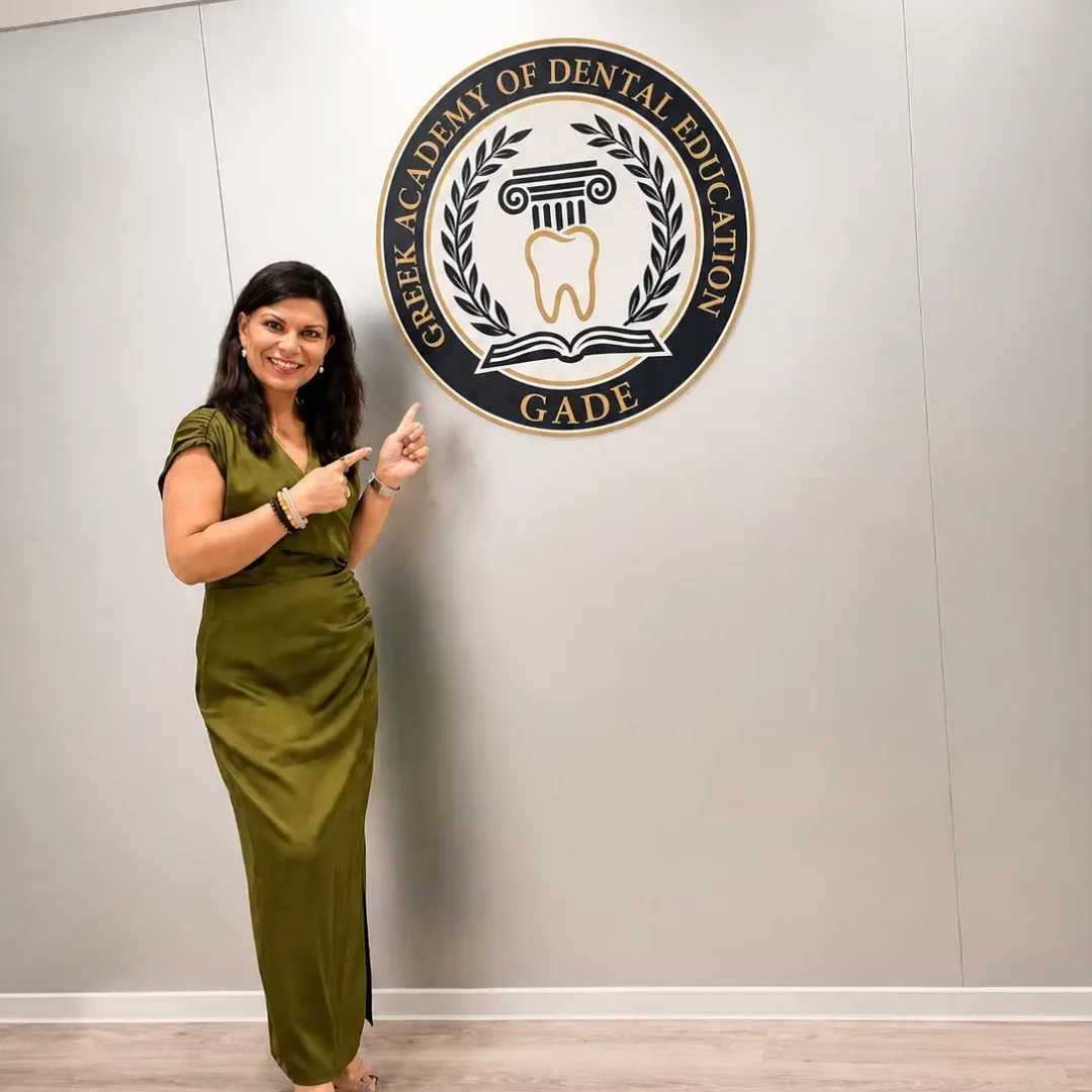 Dr Shibani Sahni at the Greek Academy of Dental Education